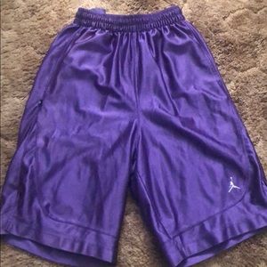 Purple Nike Air Jordan Basketball Shorts - Size S